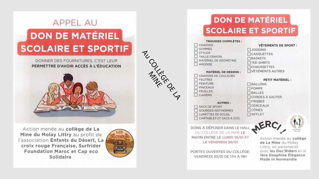Collège appel au don